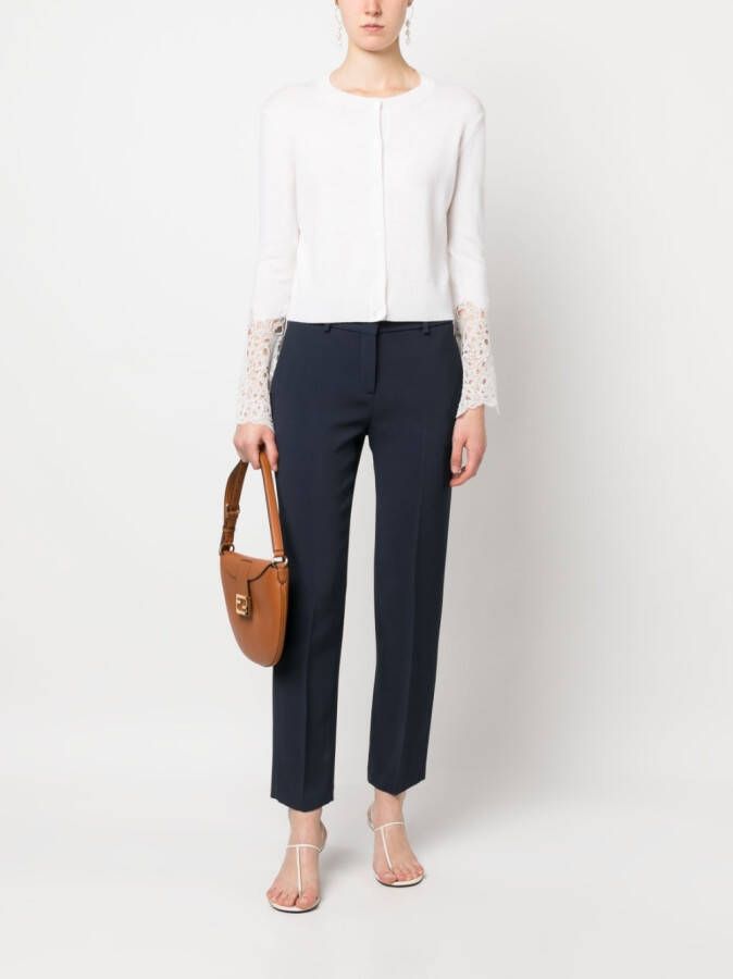 Ermanno Scervino Cropped pantalon Blauw