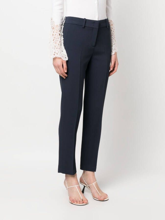 Ermanno Scervino Cropped pantalon Blauw