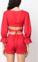 Ermanno Scervino Cropped top Rood - Thumbnail 4