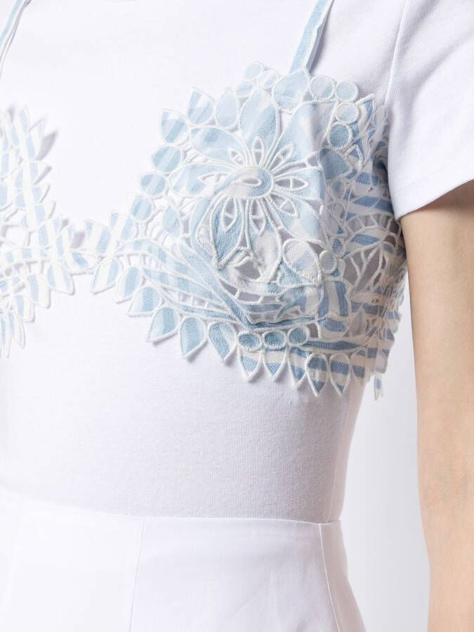 Ermanno Scervino Cropped top Wit