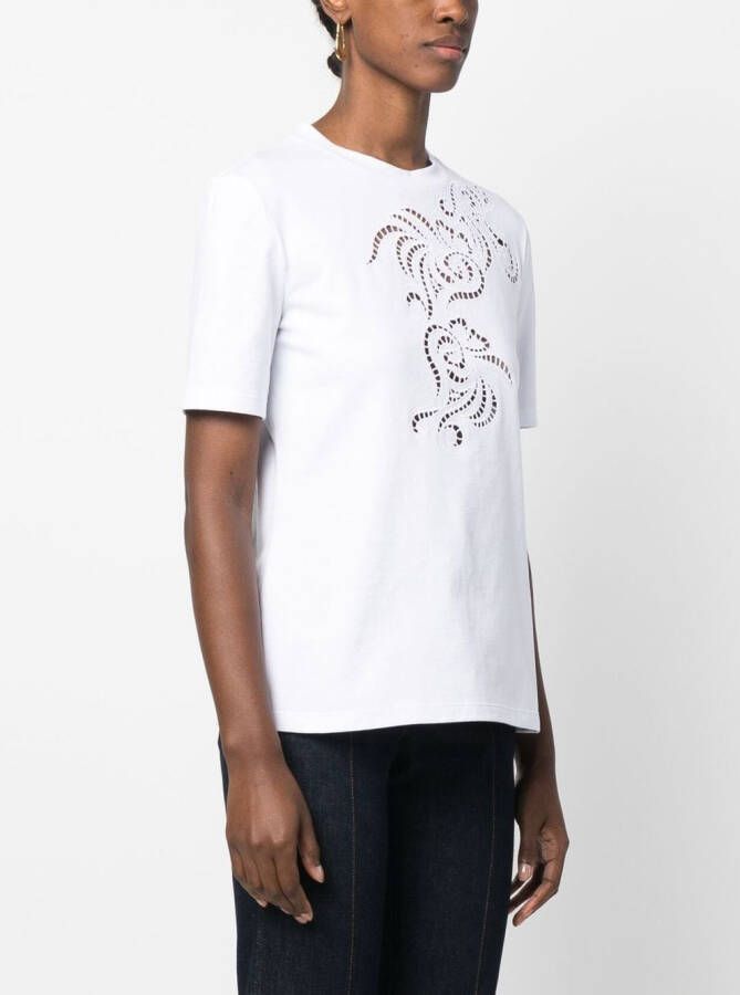 Ermanno Scervino T-shirt met uitgesneden detail Wit