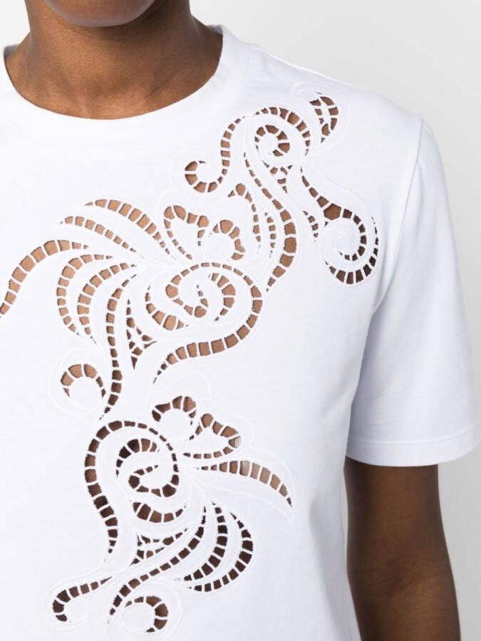 Ermanno Scervino T-shirt met uitgesneden detail Wit