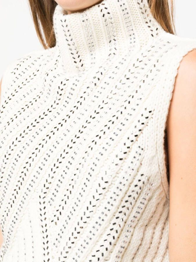 Ermanno Scervino Verfraaide trui Wit