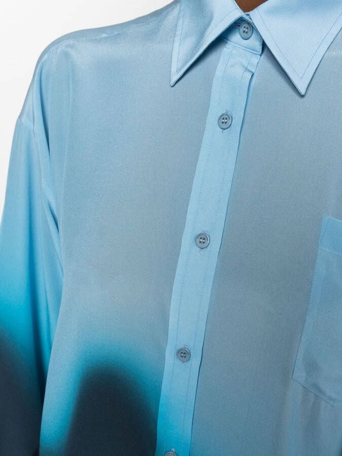 Ermanno Scervino Zijden blouse Blauw