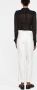 Ermanno Scervino High waist broek Wit - Thumbnail 3