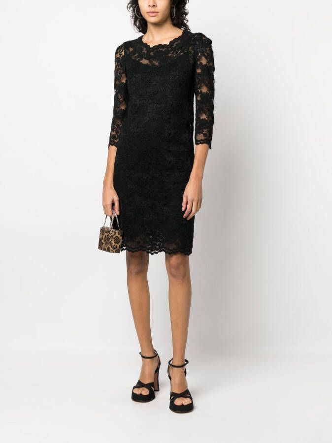 Ermanno Scervino Jurk van kant Zwart