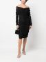 ESTER MANAS Off-shoulder jurk Zwart - Thumbnail 2