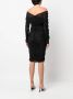 ESTER MANAS Off-shoulder jurk Zwart - Thumbnail 4