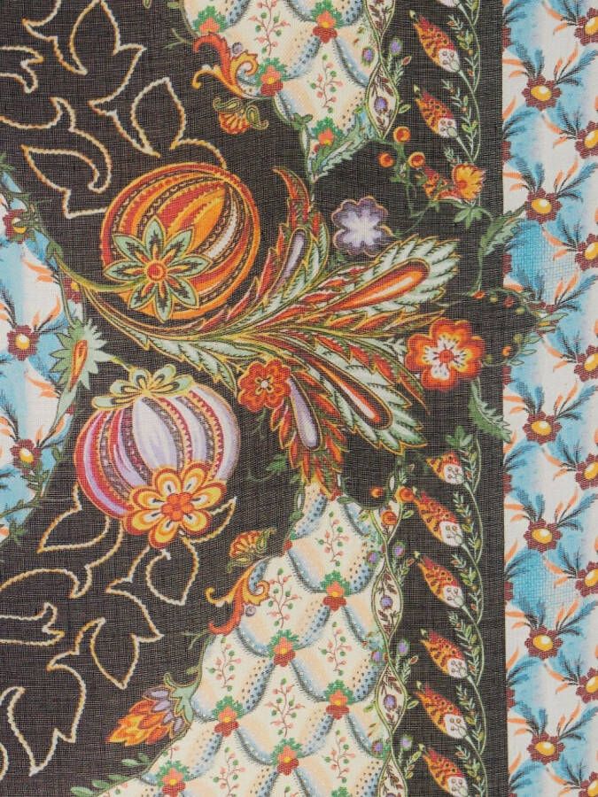 ETRO Sjaal met abstracte print Blauw