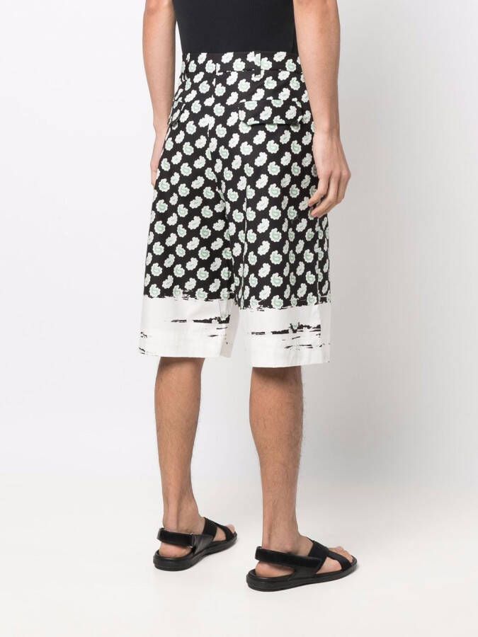 ETRO Bermuda shorts met paisley-print Zwart