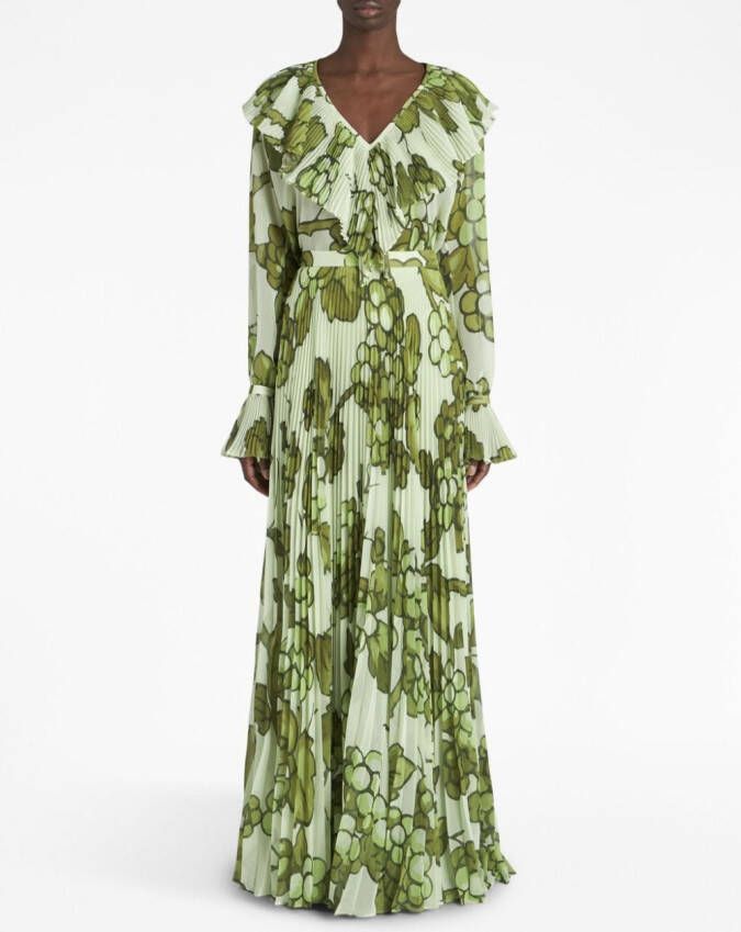 ETRO Maxi plooirok Groen