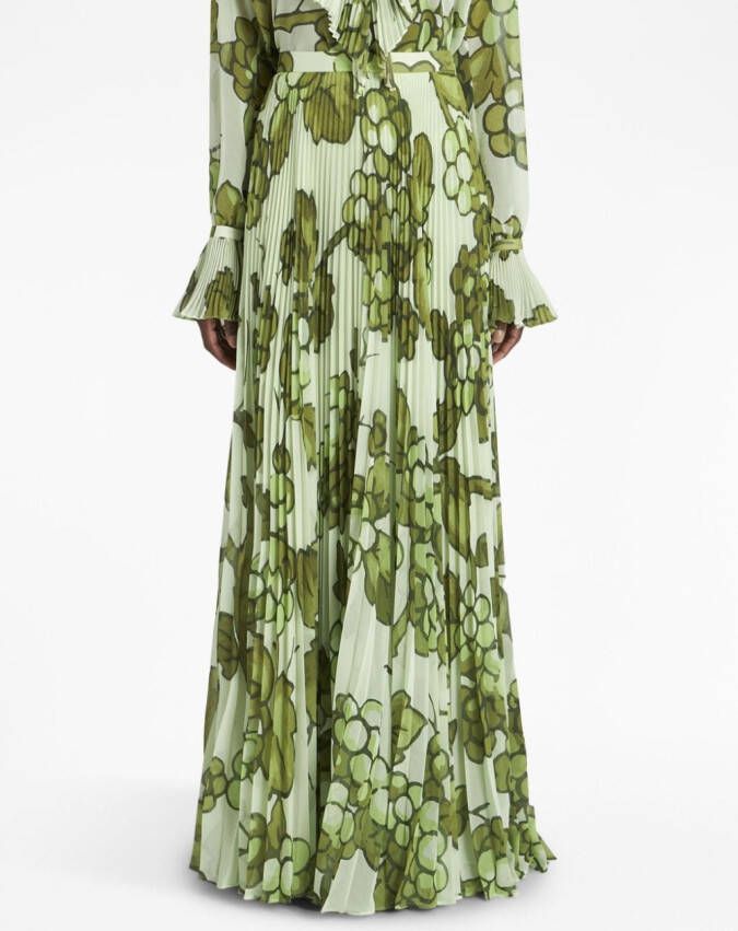 ETRO Maxi plooirok Groen