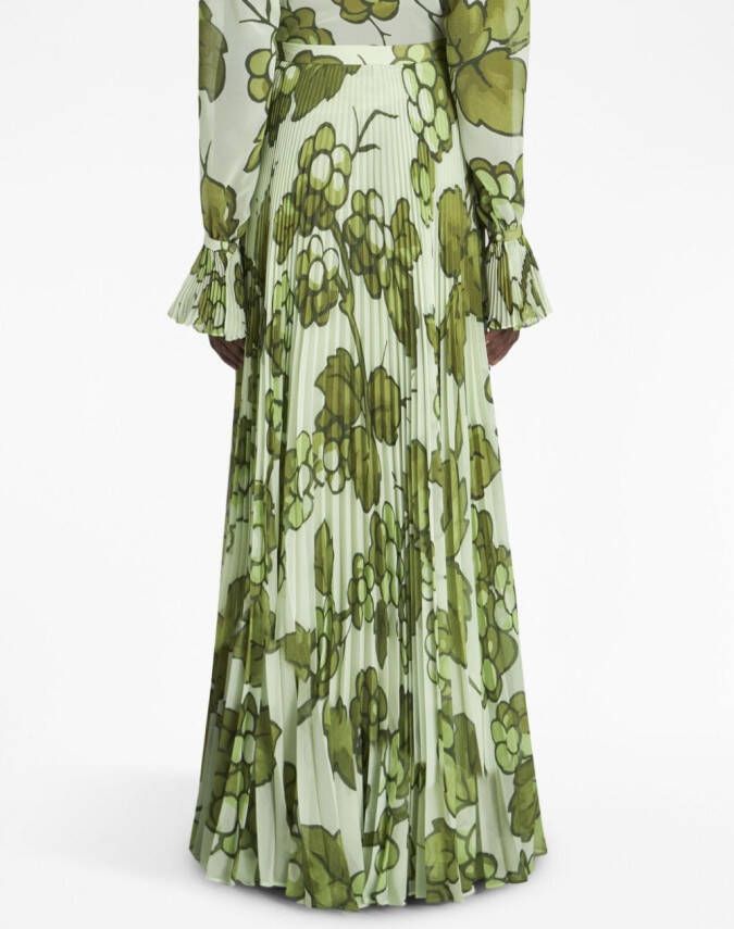 ETRO Maxi plooirok Groen