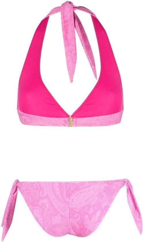 ETRO Bikini met paisley-print Roze