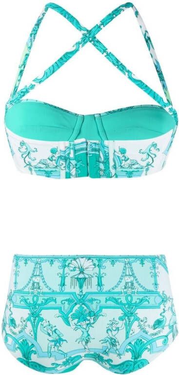ETRO Bikini met sjaalprint Blauw