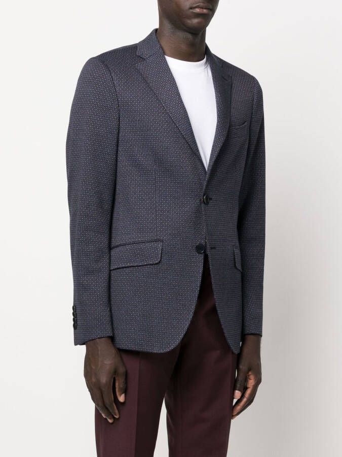 ETRO Blazer met enkele rij knopen Blauw