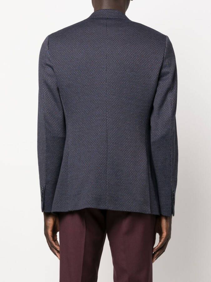 ETRO Blazer met enkele rij knopen Blauw