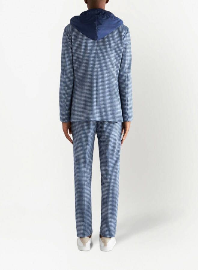 ETRO Blazer met grafische print Blauw