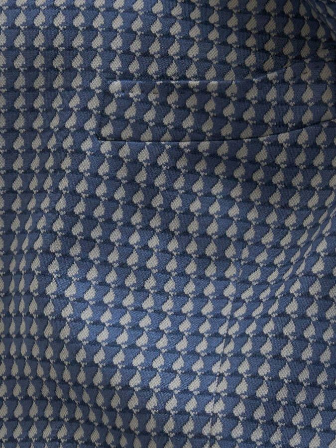 ETRO Blazer met grafische print Blauw