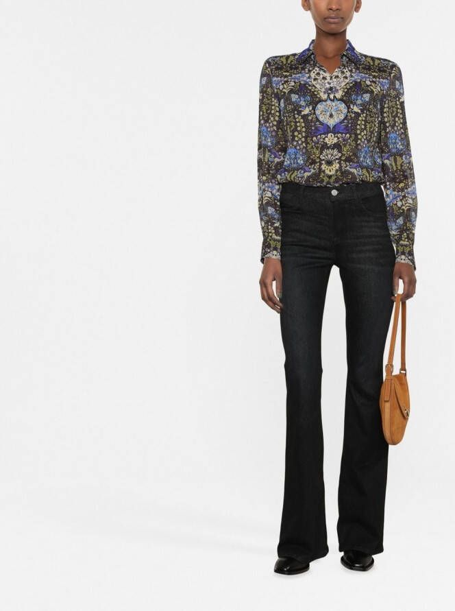 ETRO Blouse met bloemenprint Grijs