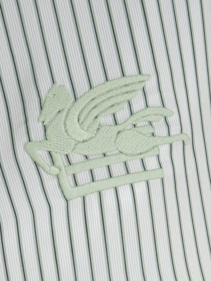 ETRO Blouse met geborduurd logo Groen