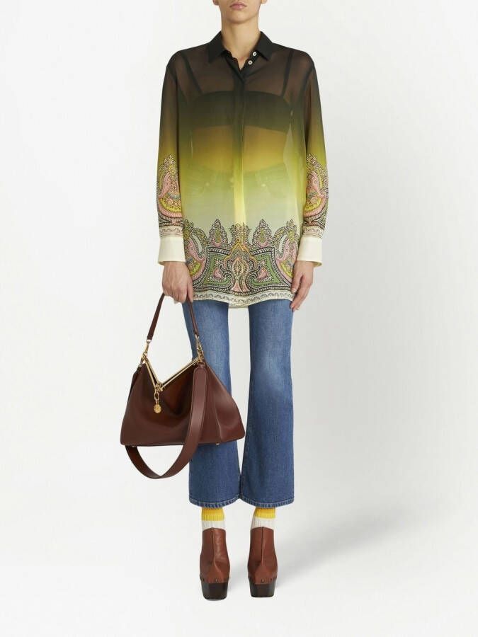 ETRO Blouse met paisley-print Geel