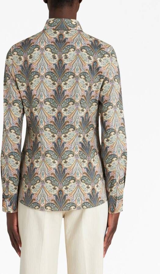 ETRO Blouse met paisley-print Grijs