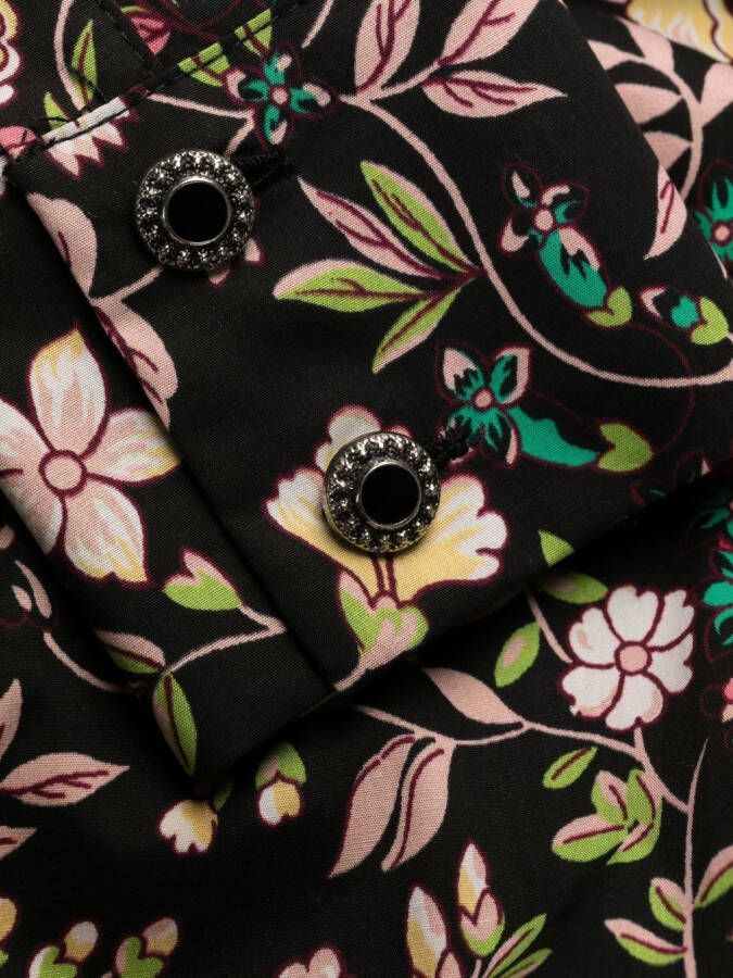 ETRO Blousejurk met bloemenprint Zwart