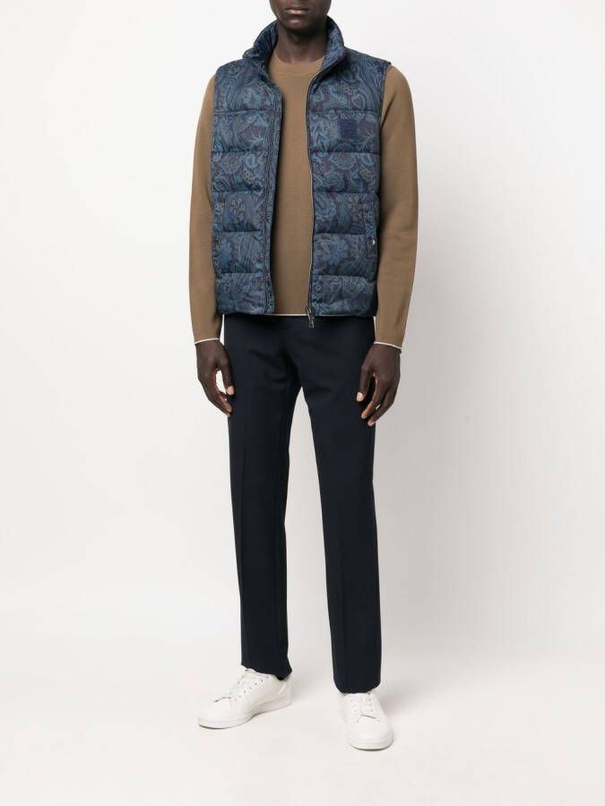 ETRO Bodywarmer met paisley-print Blauw