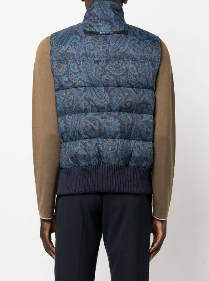 ETRO Bodywarmer met paisley-print Blauw