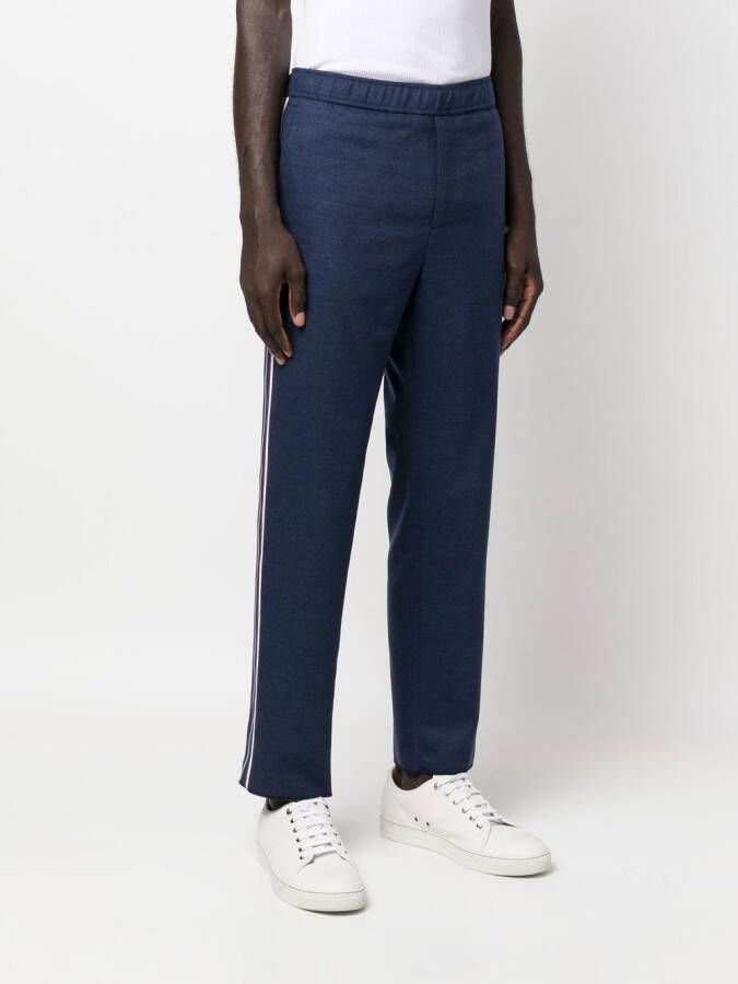 ETRO Broek met logoband Blauw