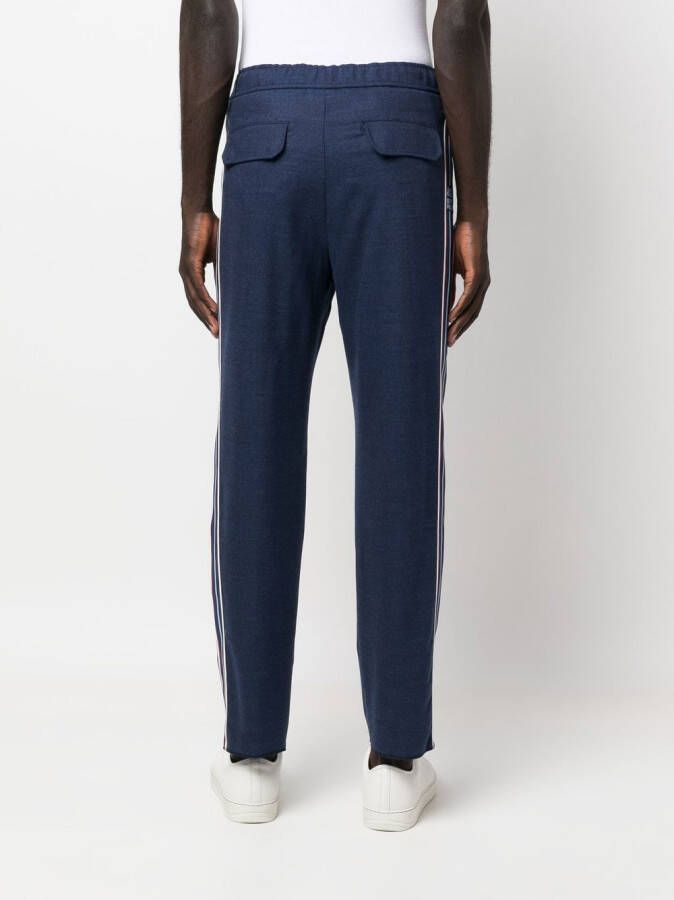ETRO Broek met logoband Blauw