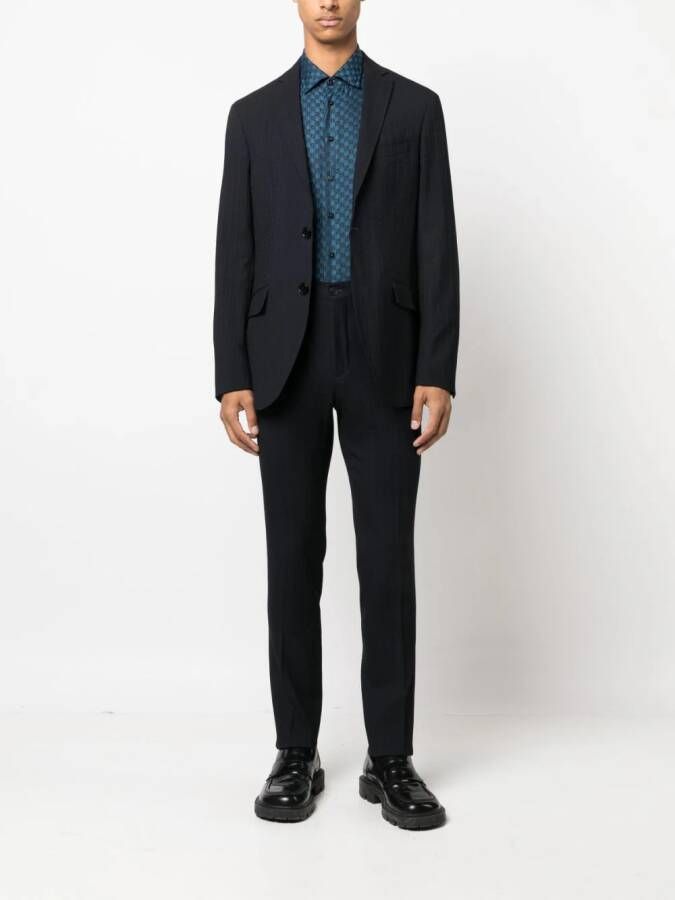 ETRO Broek met textuur Blauw