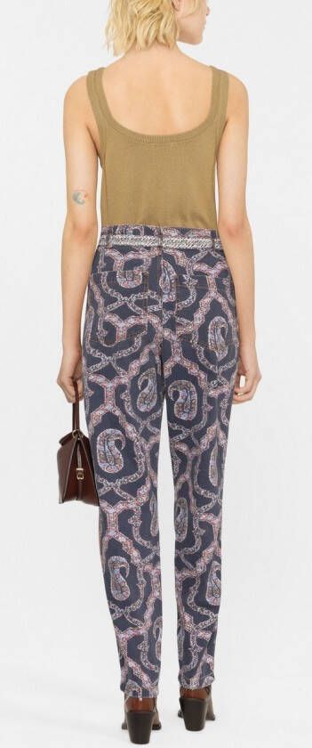 ETRO Broek met toelopende pijpen Blauw
