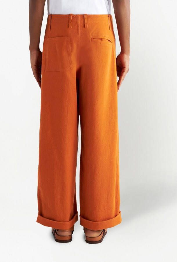 ETRO Cropped broek Oranje