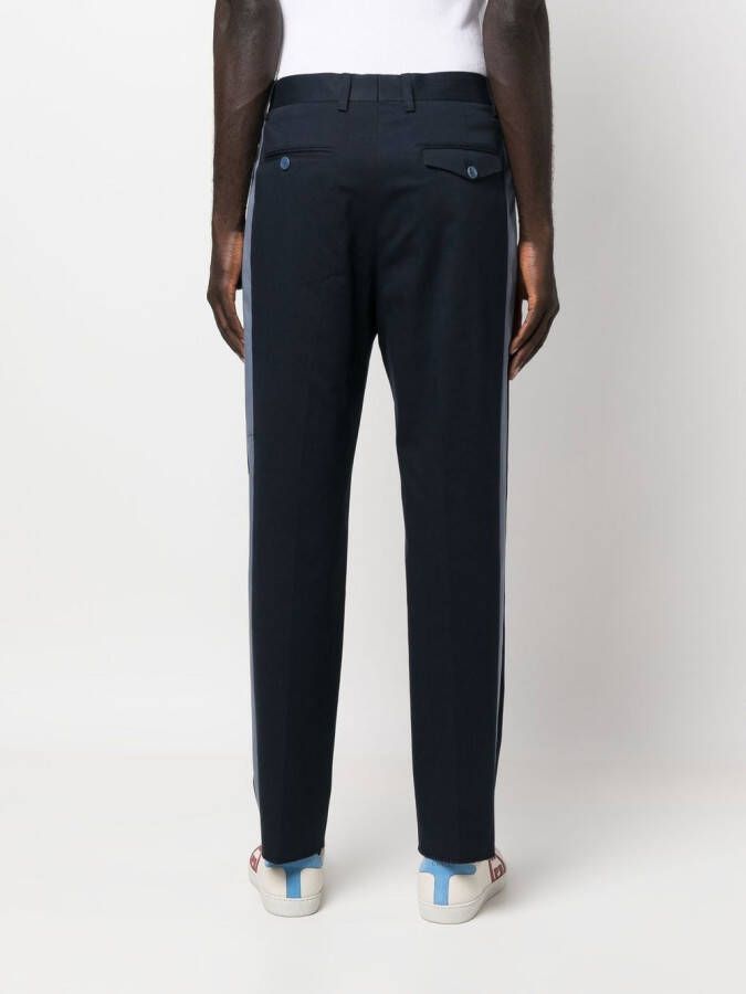 ETRO Broek met zijstreep Blauw