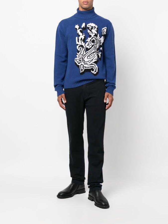 ETRO Coltrui met paisley-print Blauw