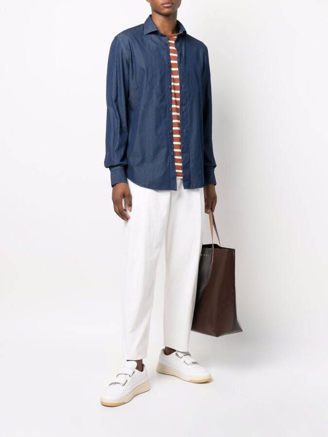 ETRO Denim overhemd Blauw