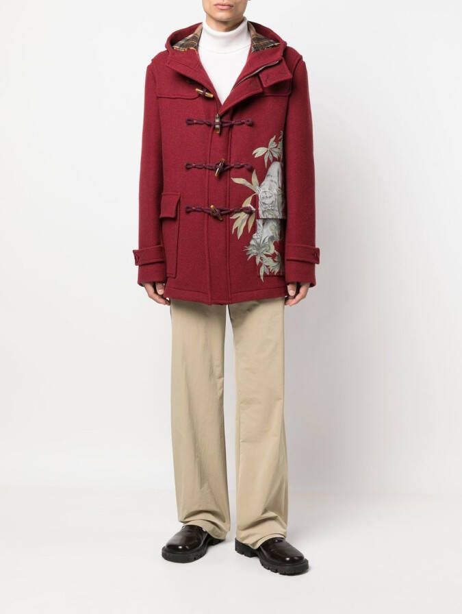 ETRO Donsjas met tijgerprint Rood