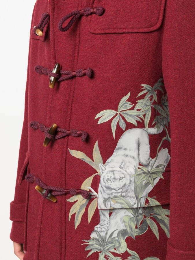ETRO Donsjas met tijgerprint Rood