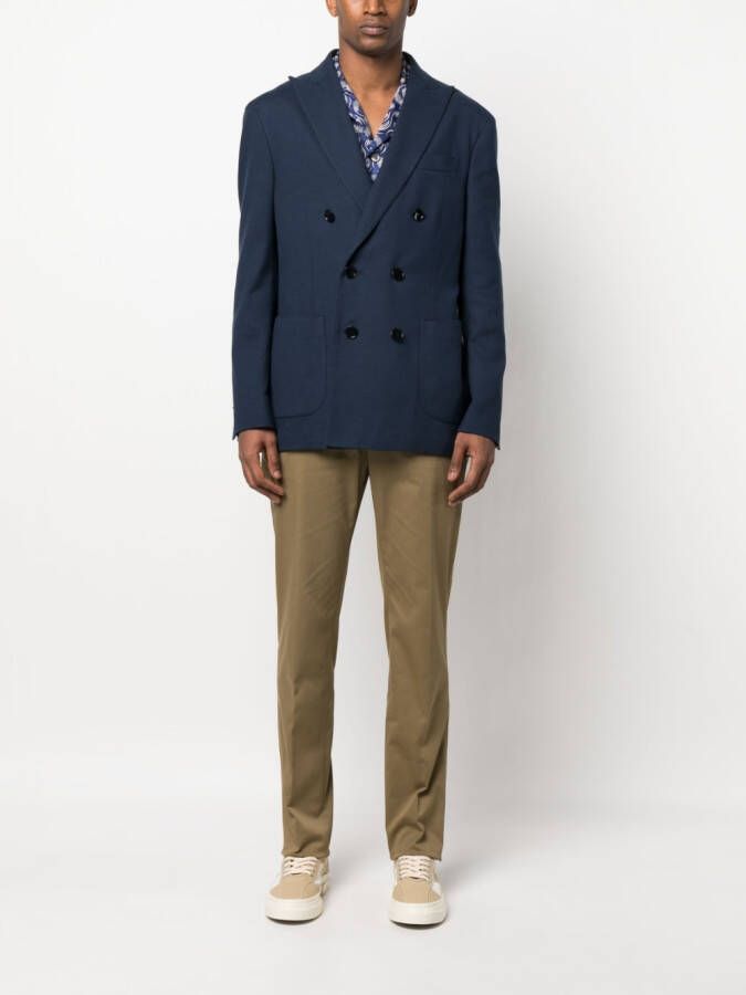 ETRO Blazer met dubbele rij knopen Blauw