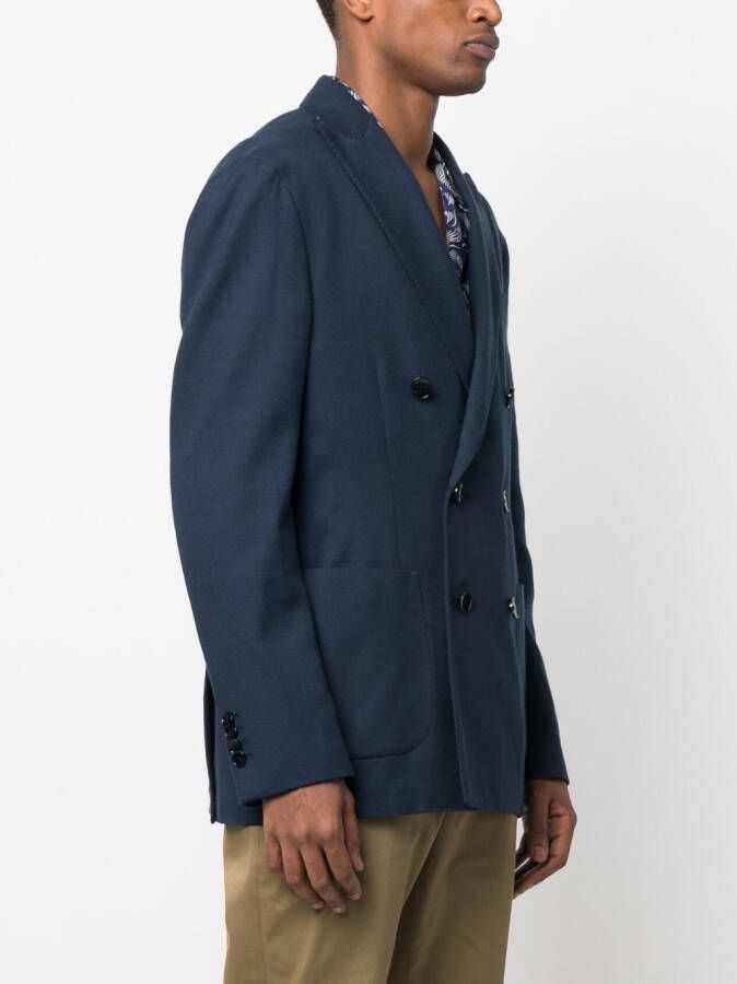 ETRO Blazer met dubbele rij knopen Blauw