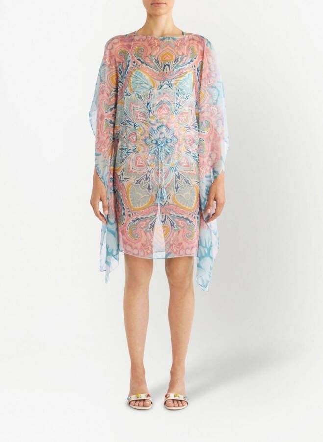 ETRO Jurk met grafische print Blauw