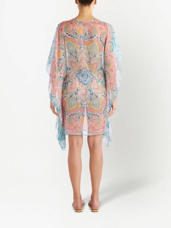 ETRO Jurk met grafische print Blauw