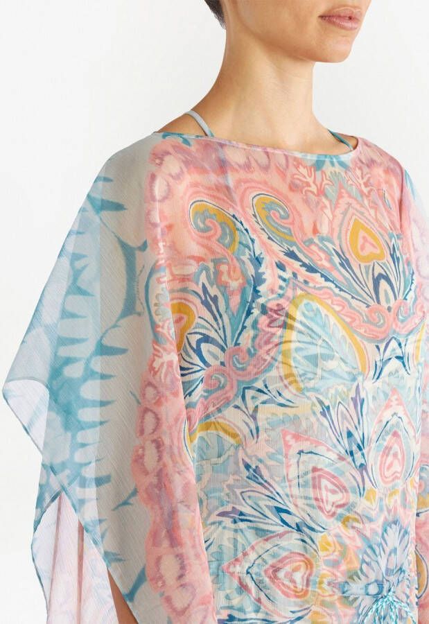ETRO Jurk met grafische print Blauw