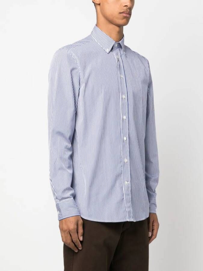ETRO Gestreept overhemd Blauw