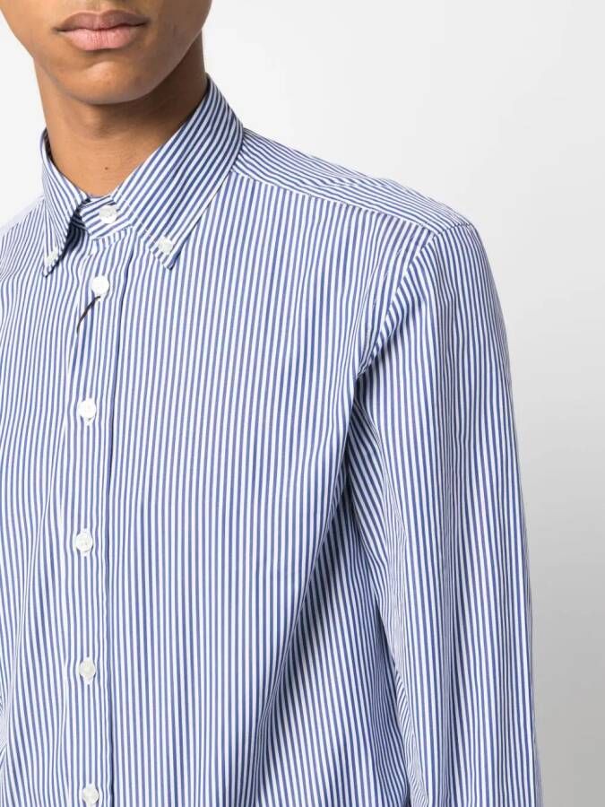 ETRO Gestreept overhemd Blauw
