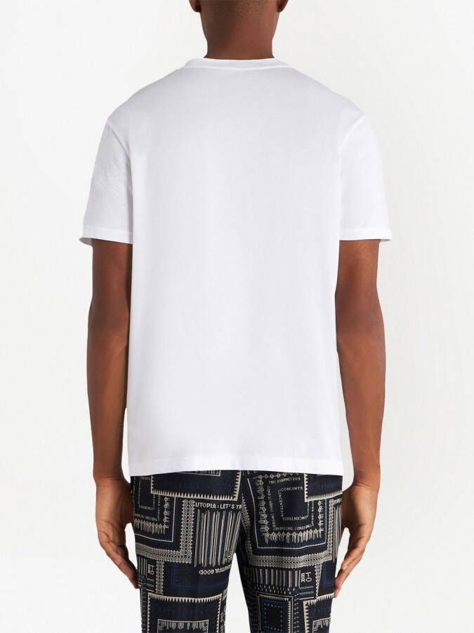 ETRO T-shirt met borduurwerk Wit
