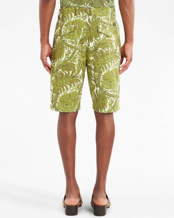 ETRO Shorts met bloemenprint Groen