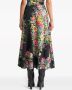 ETRO Midi-rok met bloemenkant van katoenblend Zwart - Thumbnail 3
